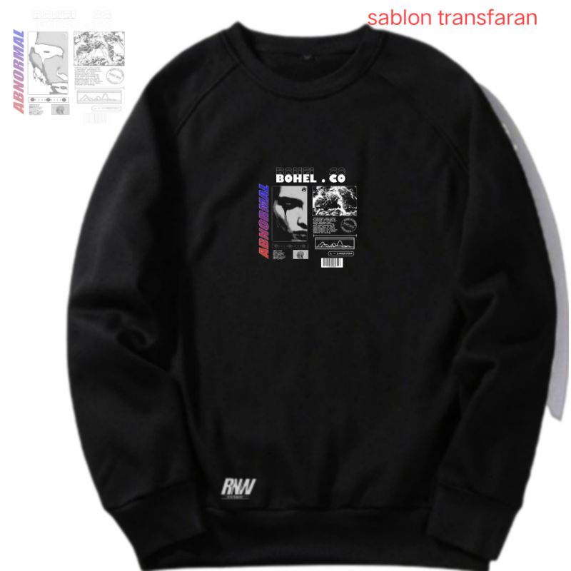 ((BAYAR DITEMPAT))JUMBOM-XXXL ORIGINAL SWEATER PRIA CREWNECK ABNORMAL/jaket distro/sweater pria