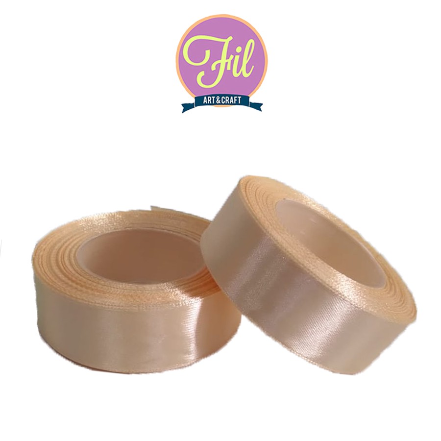

Pita Satin Dark White 1 inch / Pita Kain 1" / Pita Satin 1inch