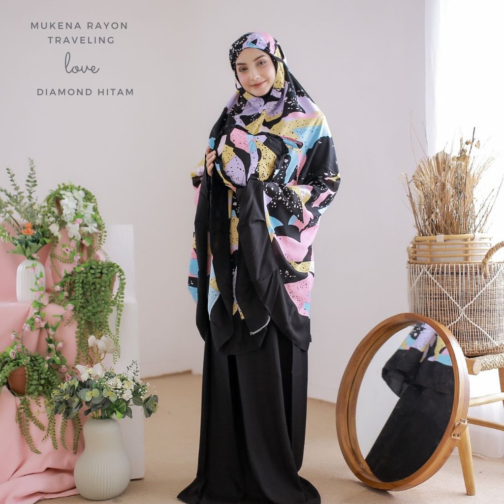 Mukena Dewasa Rayon Traveling Love