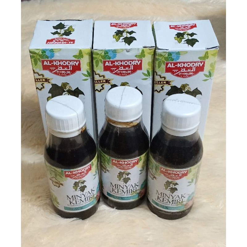 

Minyak Kemiri Black Original Al Khodry, 120 ml