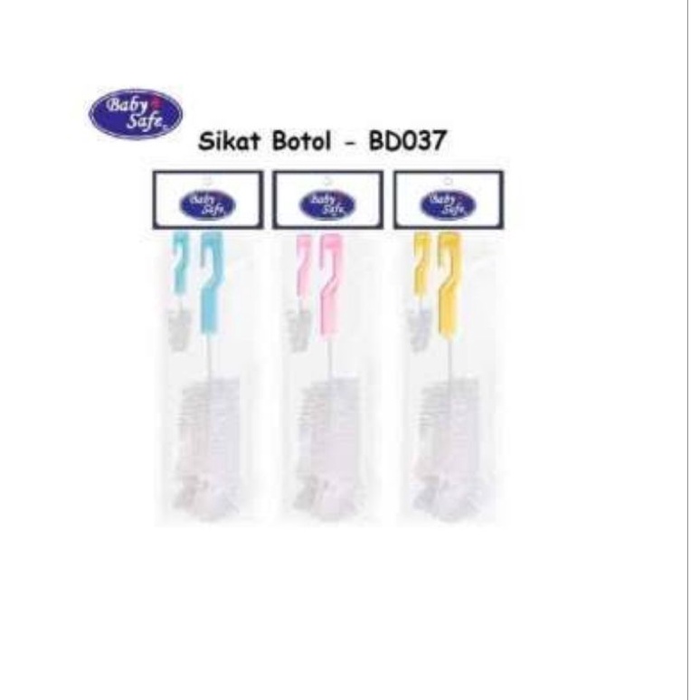 Baby Safe Bottle Brush BD037 - Babysafe Sikat Botol Bayi