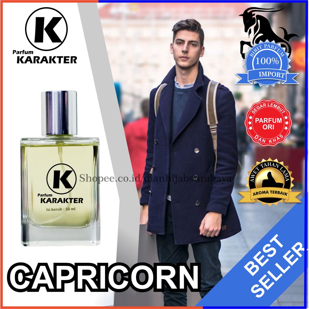 Parfum Karakter Cowok Zodiak Capricorn 30ml Original Bibit