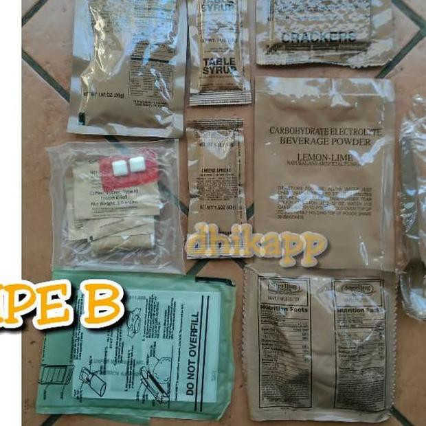 

✪zsg™ *Paling Laris* MRE US hanya Side Dish Ransum Amerika !.