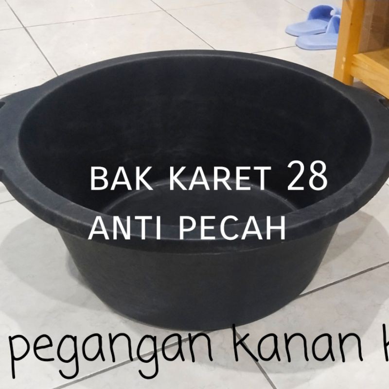 Bak Karet Baskom Karet Ember Karet Anti Pecah 28 SJP Ember Plastik Tong Air baskom Cuci baju besar