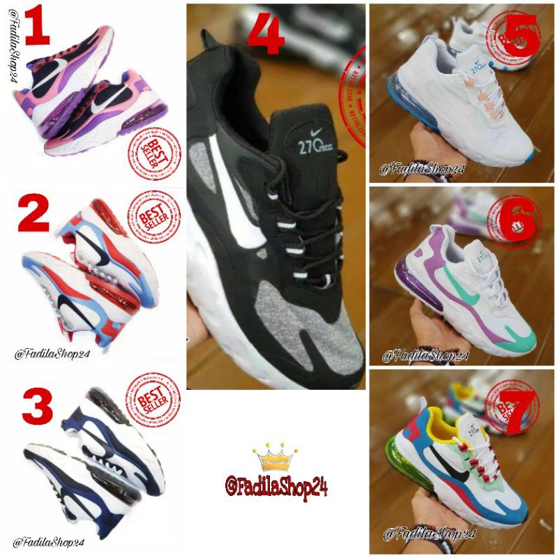  SEPATU  SNEAKERS  IMPORT PREMIUM KEKINIAN NIKE  AIR MAX 270 