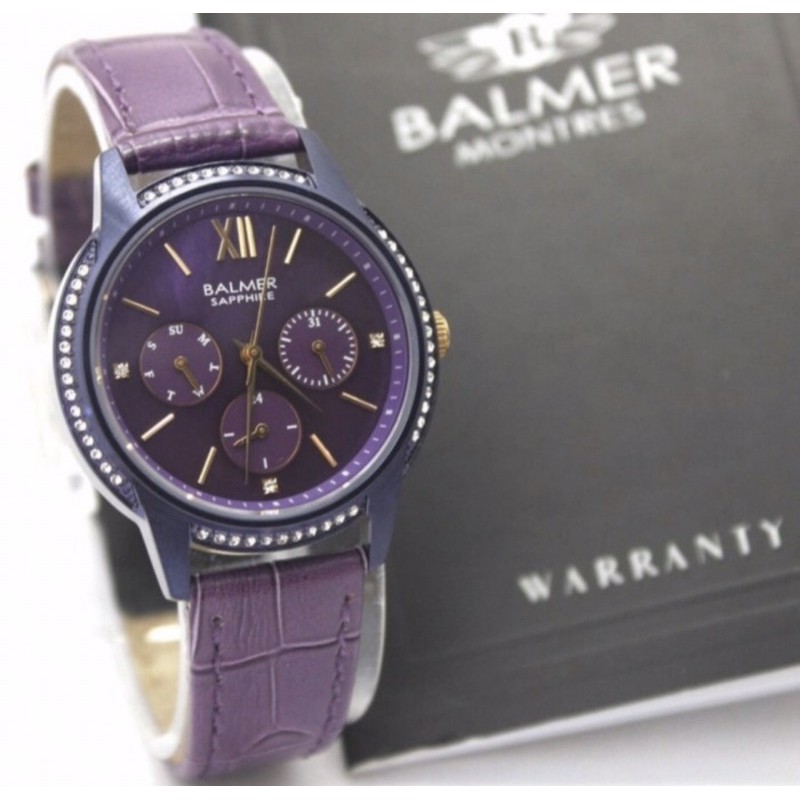 Jam Tangan Wanita Balmer 8116 Kaca Sapphire Original & Bergaransi