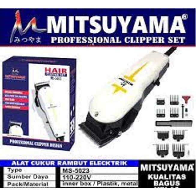 Alat Cukur Rambut Hair Clipper Mitsuyama MS-5024 Alat Potong Rambut