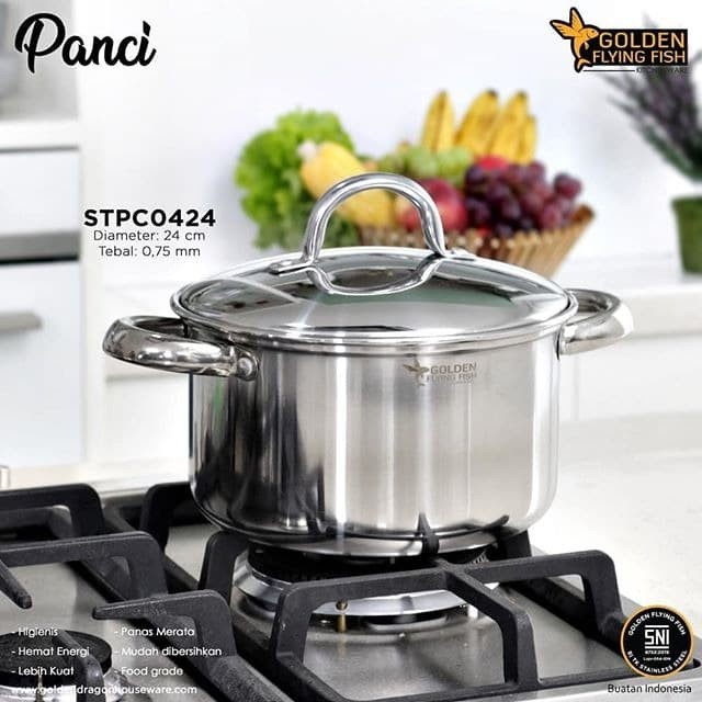 Panci Stainless I Sauce Pot Golden 24 cm - STPC0424