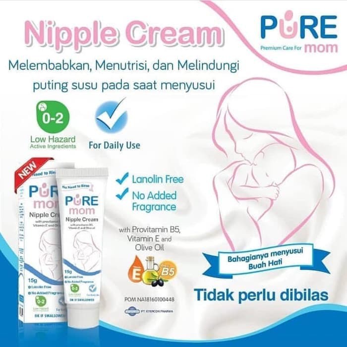 KRIM PUTING / KRIM PUTTING Pure BB Baby &amp; Kids Nipple Cream untuk Memulihkan Puting Lecet Pure Baby