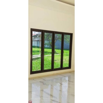 jendela alumunium dan kaca 4 daun ukuran 200x200