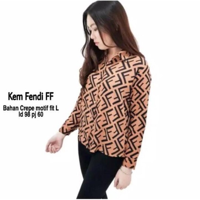 JCM- Kem Fend FF / Kemeja Wanita terbaru (2 warna)