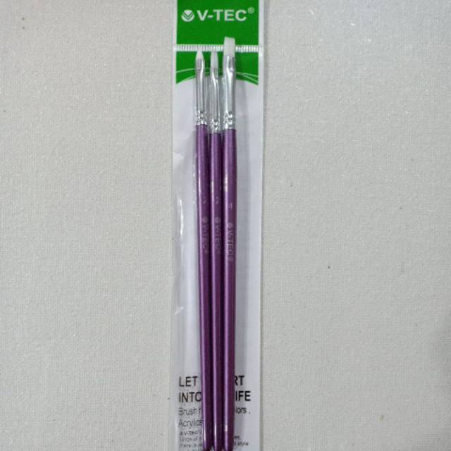 

BN - V-Tec Brush Set A0294/3 / Kuas Set V-Tec Beragam model Isi 3 Pcs