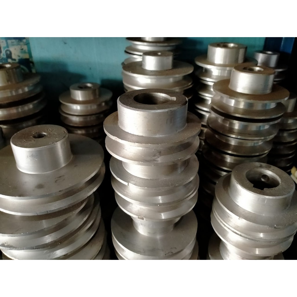 Pully A1 x 2,5 inchi AS 0, 8, 10, 12, 14, 15, 16, 17, 18, 19, 20, 22, 24, 25, 1&quot;  mm Alumunium A1 x 2,5&quot; A1x2,5&quot; A1x2,5 A 1x2,5&quot; 1x2,5 2.5  Poli Pulli Polli Puli All AS Buntu lobang lubang Allumunium