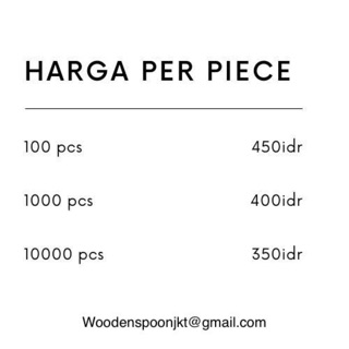 100 pcs sendok kayu sekali pakai  16 cm disposable wooden 