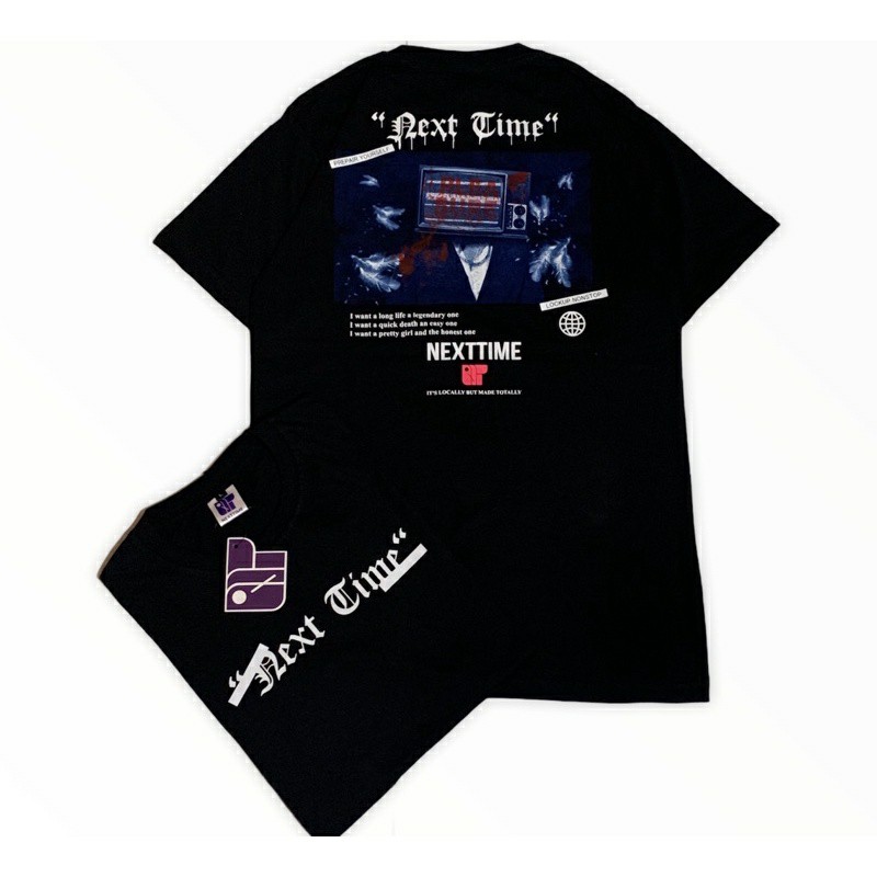 KAOS DISTRO STREETWEAR ORIGINAL MURAH BANDUNG NEXT TIME