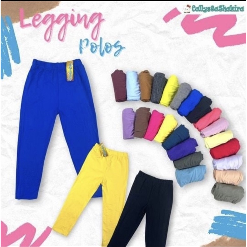 legging polos PREMIUM BAHAN TEBAL &amp; ADEM 1-6th