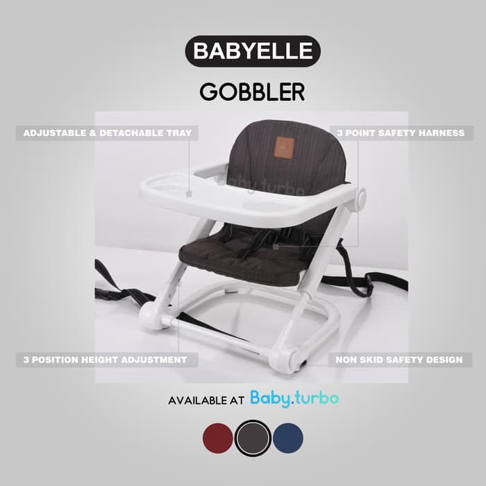 FREE MAKASSAR ONGKIR - Kursi Makan Booster Seat Baby Elle Gobbler