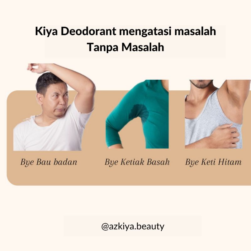 Kiya Natural Deodorant Tawas Spray 100ml Penghilang Bau Ketiak 24 Jam