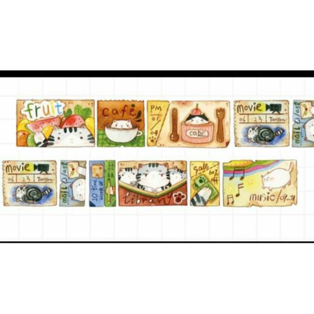 

tangyuanduoduo washi tape for scrapbook and journal ( roll )