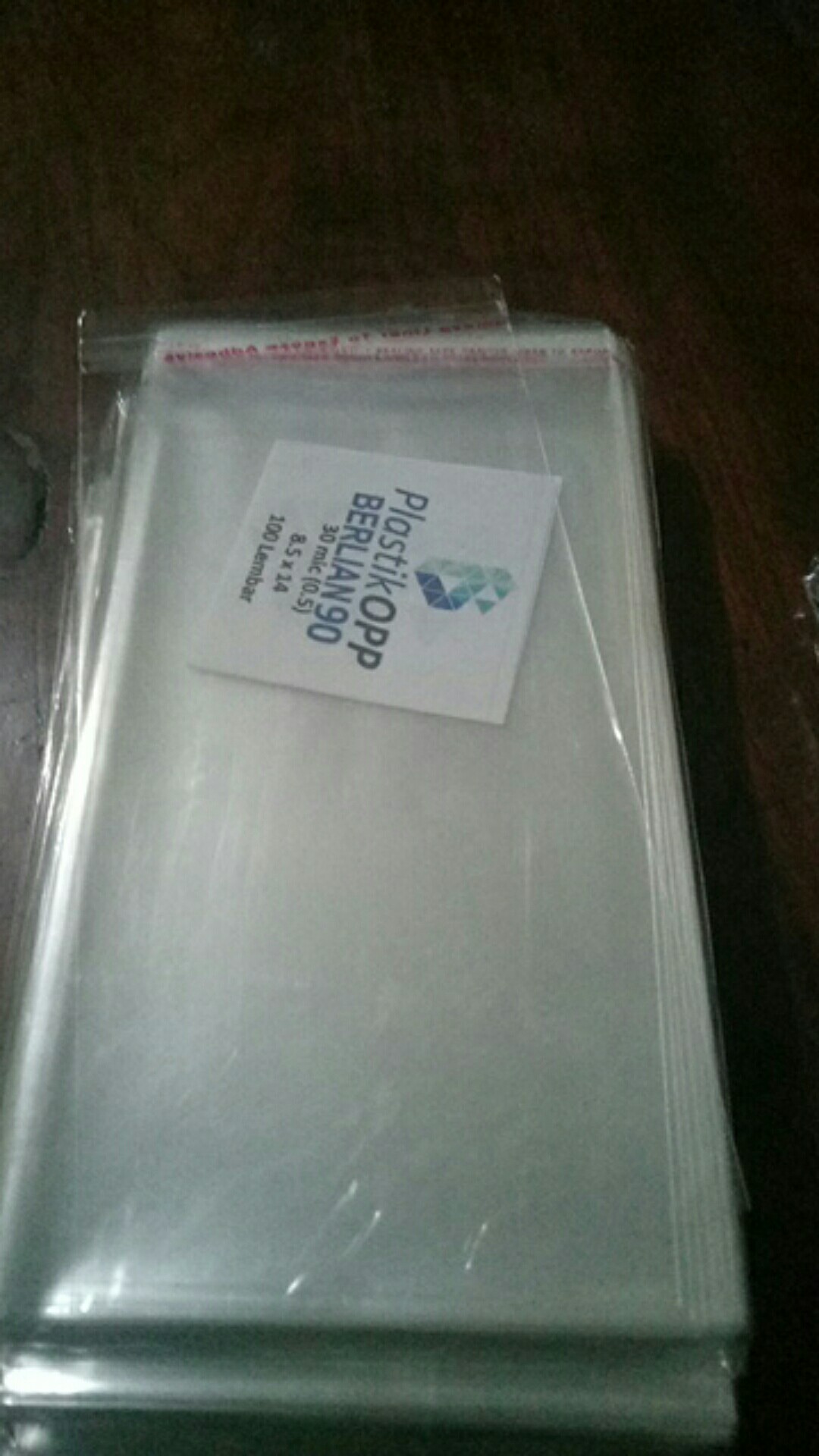 8,5 X 14 Cm Plastik Opp Tebal 30 Micron (0,5) Plastik Kemasan / Plastik Undangan / Plastik Roti