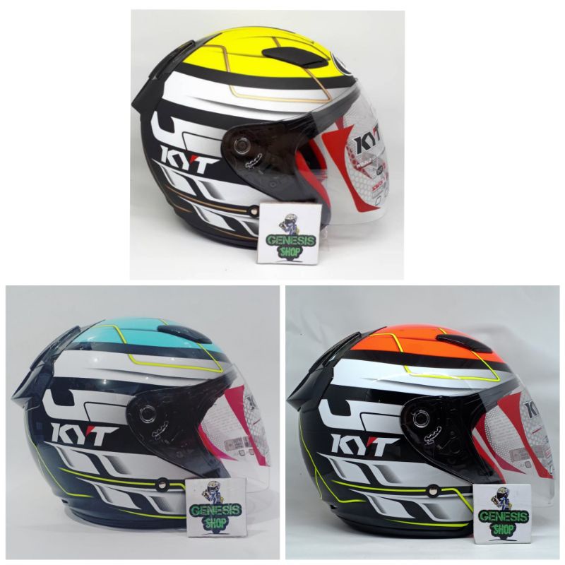 Helm KYT half face helm KYT  DJ MARU motif seri 13