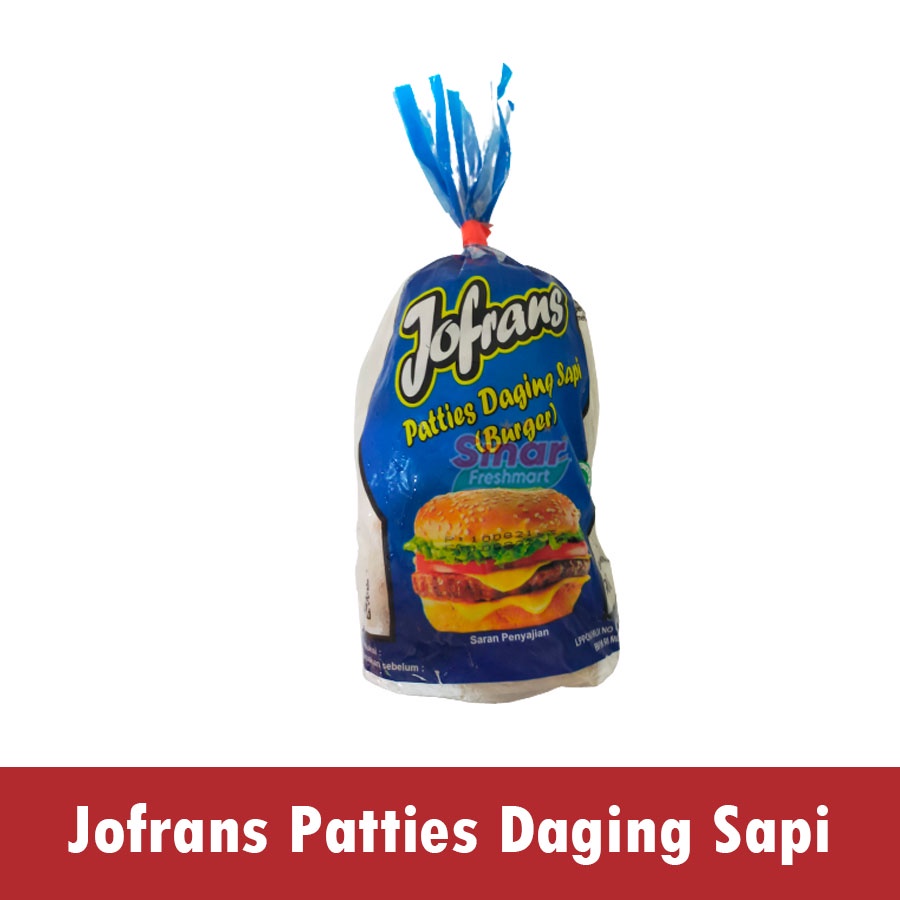 

[SINAR.FRESHMART] JOFRANS BURGER PATTIES / DAGING SAPI [900gr]