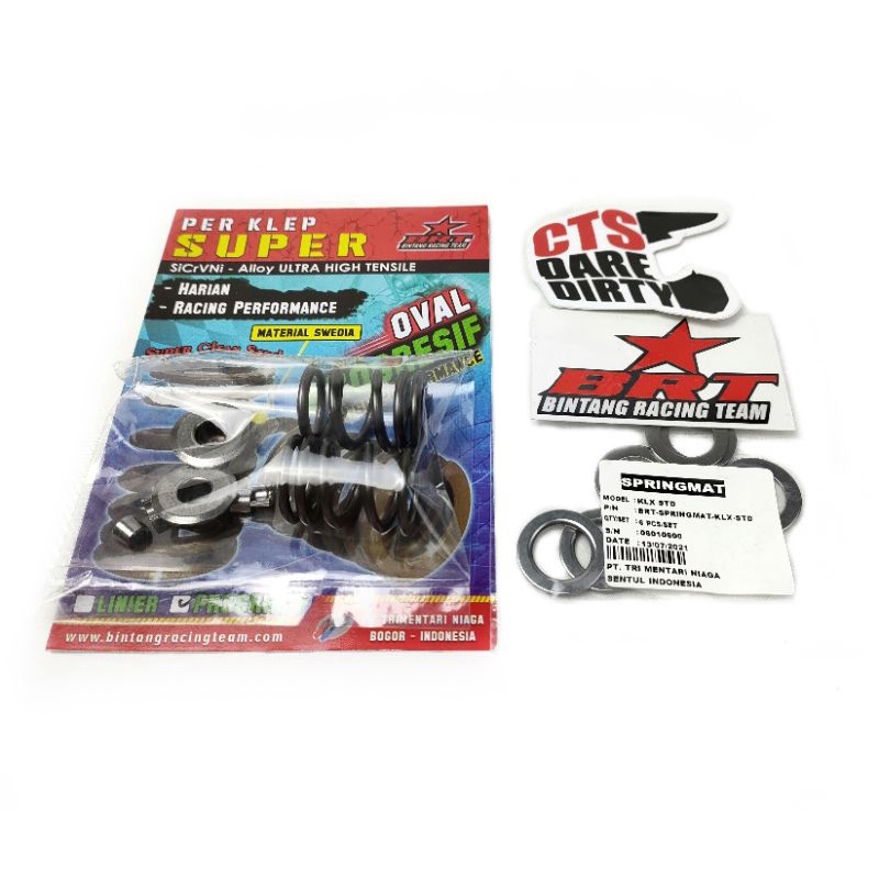 PER KLEP BRT KLX CRF 150 Linier Progresif + Retainer Set + Ganjelan