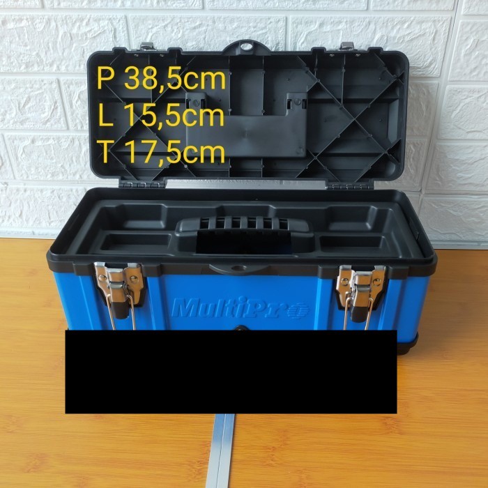 toolbox tool box plastik body besi 15.5inch MULTIPRO