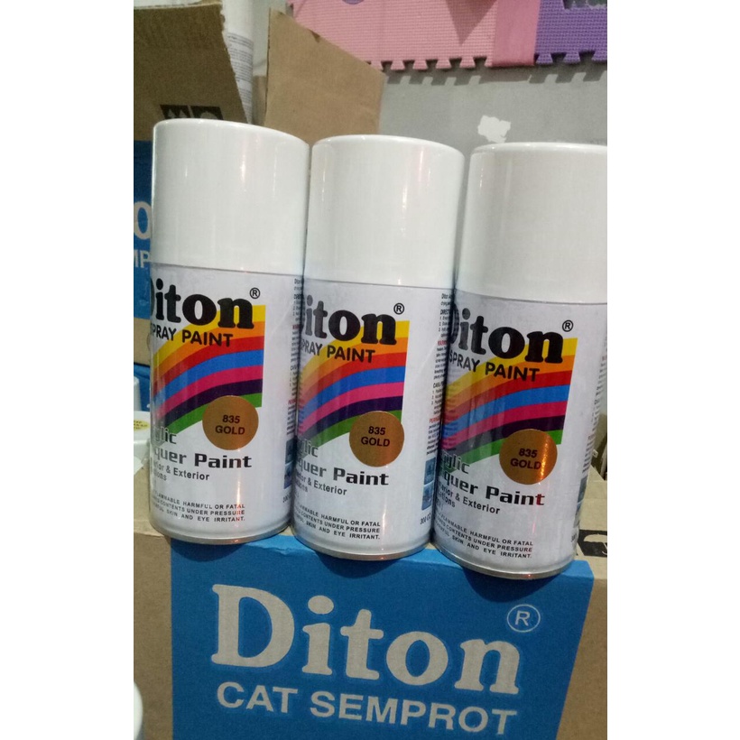 cat semprot pilok pilox diton gold 835 300cc gold emas 300cc diton