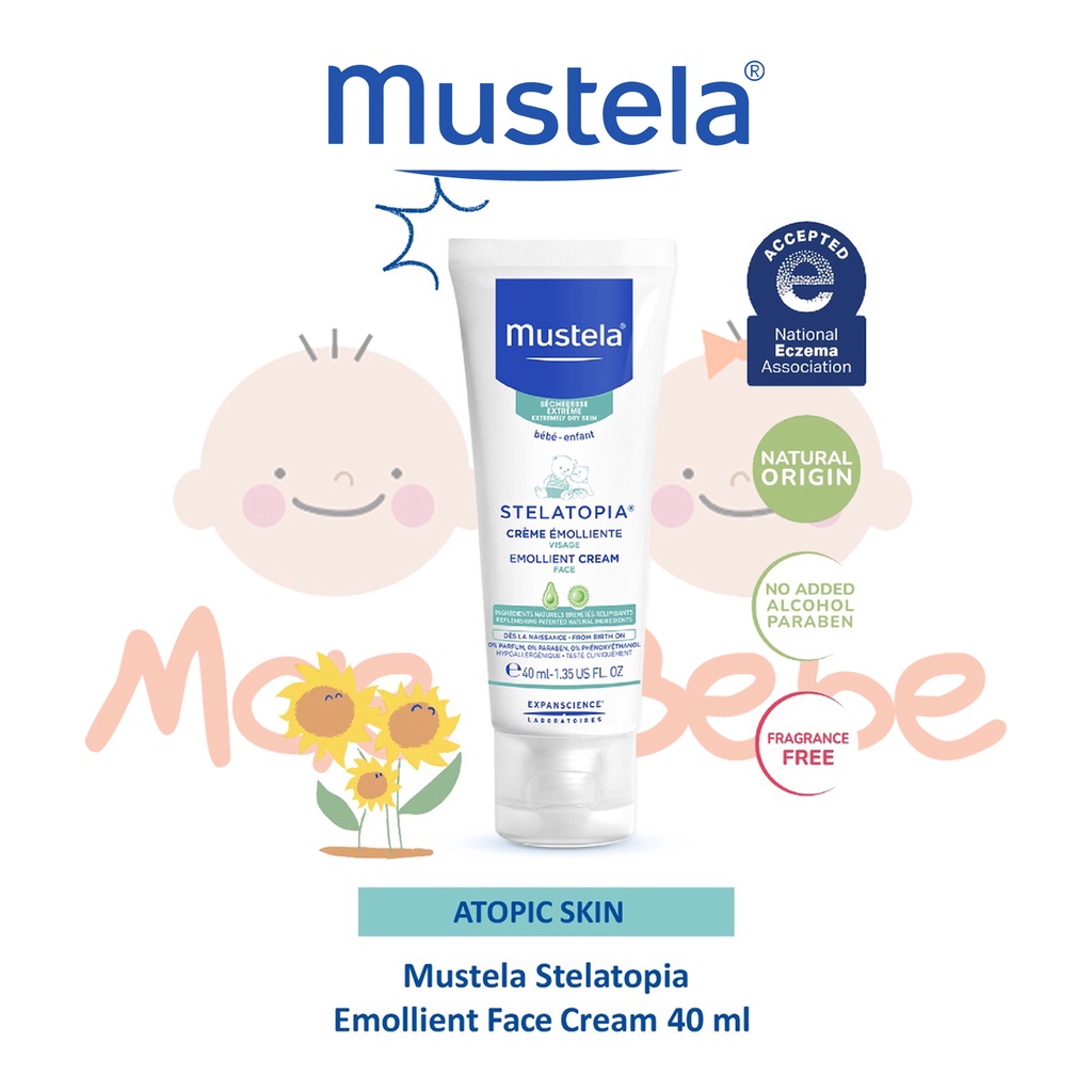 [PROMO] Mustela Stelatopia Emollient Face Cream 40ml