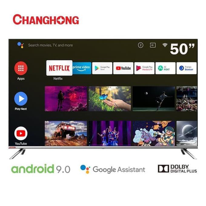 Jual New Promo Changhong 50 Inch 50h7 4k Uhd Android 9 0 Smart Tv Led Tv Indonesia Shopee Indonesia