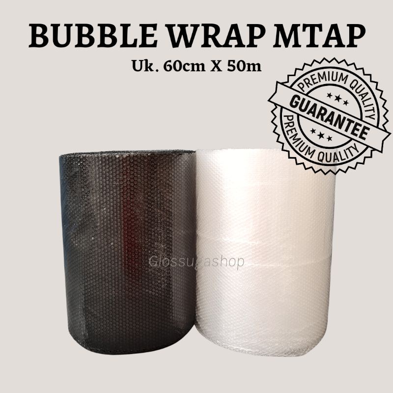 

[MEDAN] 60 cm x 50 m BUBBLE WRAP MTAP TEBAL DAN BERKUALITAS GOJEK GRAB MEDAN 60x5000 HITAM BENING 60cm