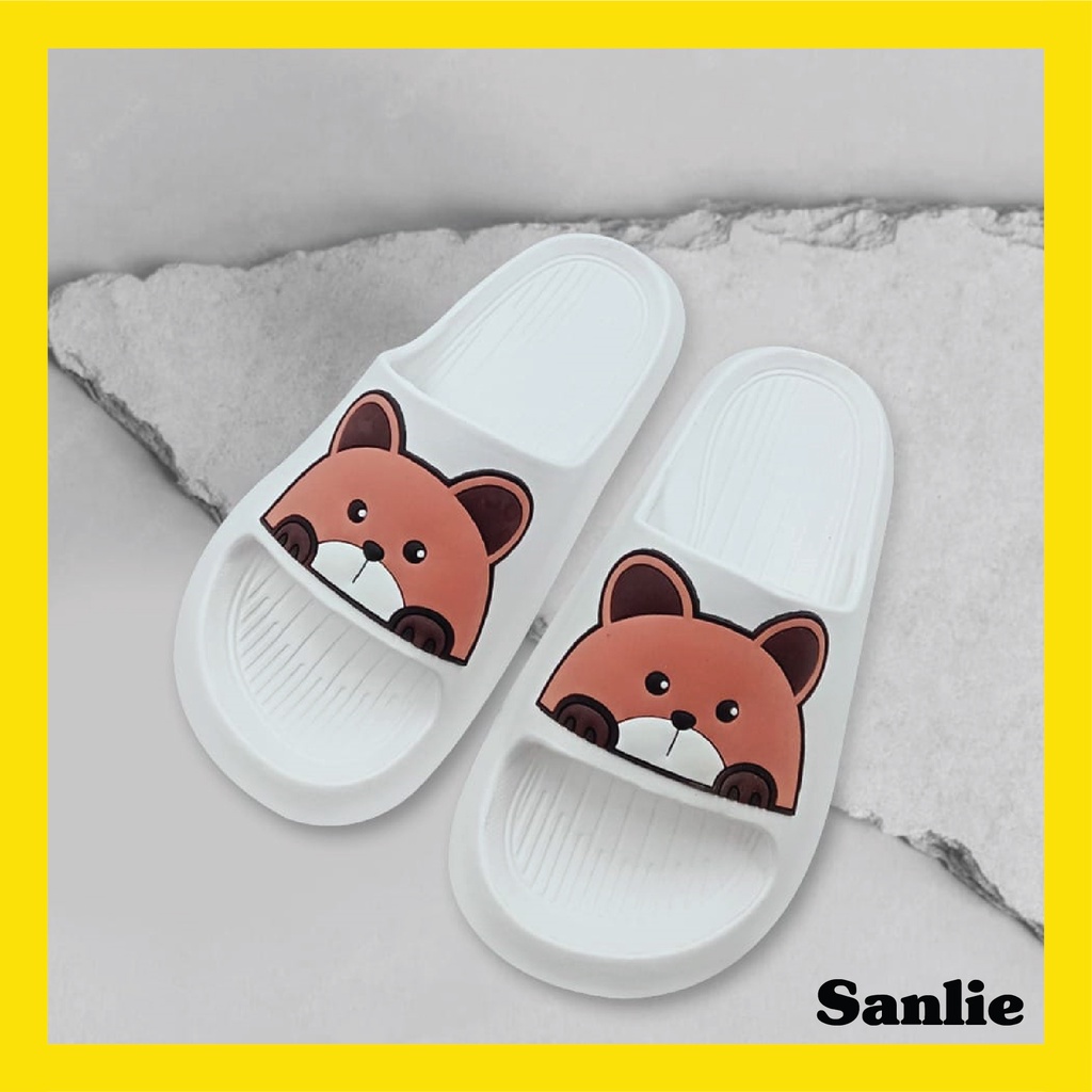 Sanlie Sandal Anti Selip Bahan EVA Kartun / Sandal Wanita Slip On Cute Korean Style Kartun Murah Anti Air 533D