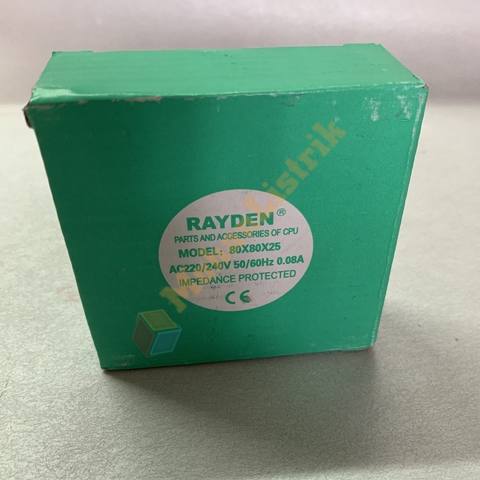 Rayden Kipas AC 8 x 8 x 2.5 cm Cooling Fan 220V