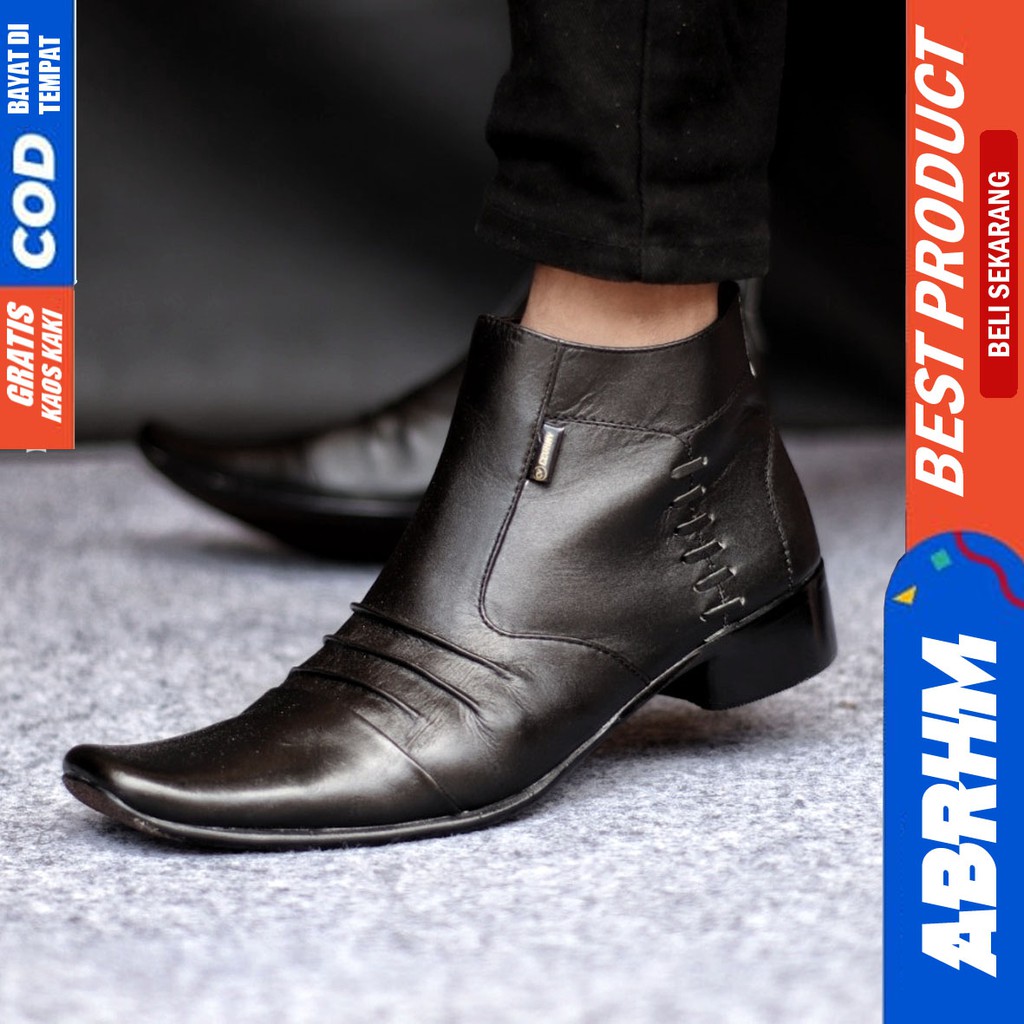 ABRHM X BADAMI Sepatu Formal Pria Sepatu Pria Casual Sepatu Pria Pantofel Sepatu Kasual Cowok / Cowo Oxford Kerja Kantor Kuliah Kondangan Gaya Keren Kekinian Original Murah Terlaris