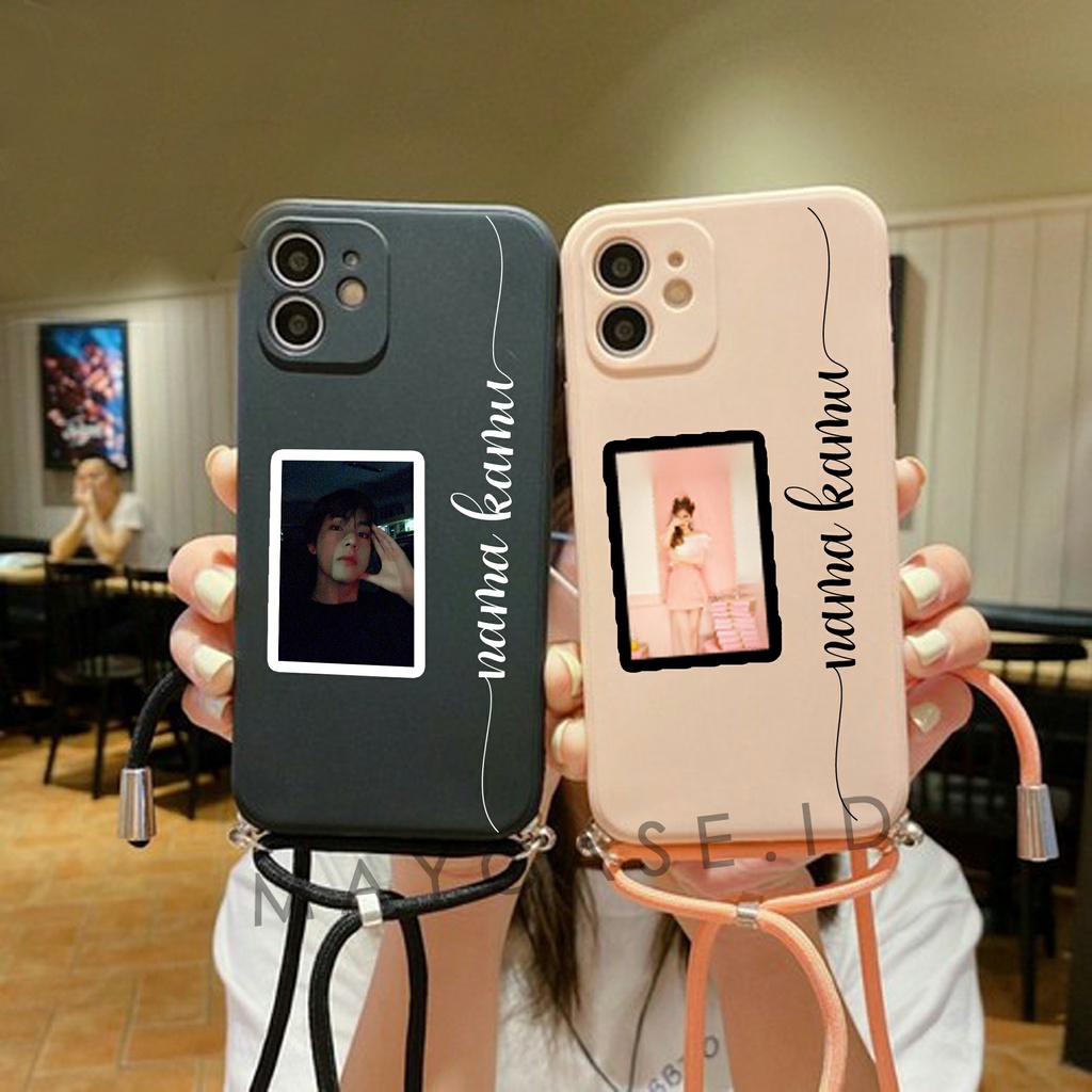 Softcase Custom Nama + Foto dan Tali Untuk Vivo V23 5G V23E V11 V15 V17 V19 V20 V20 SE V21 4G V21 5G