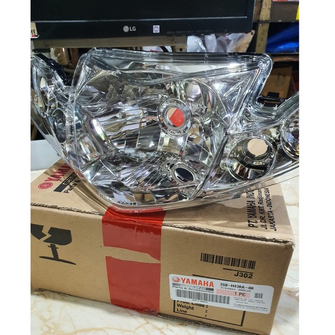LAMPU REFLEKTOR DEPAN DPN VEGA R VEGAR NEW 2006 2007 2008 ASLI ORI YAMAHA 3S0-H430A-00