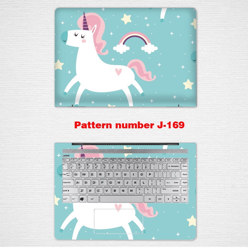 2pcs Stiker Pelindung Laptop UNIVERSAL Motif Kartun Bahan VINYL Ukuran 12 13 14 15.6 Inch ASUS k552 k555 F555 A555 V555 V556U