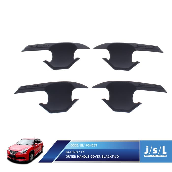 Aksesoris Fariasi Tambahan JSL Mangkok Pintu Baleno Hatchback 2017 Outer Handle Elegant Blacktivo