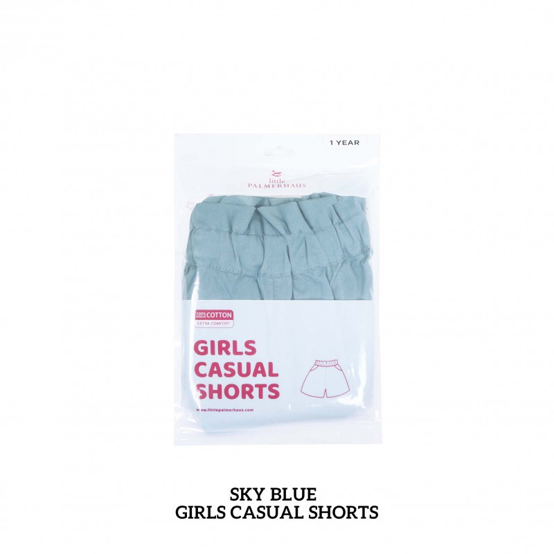 Little Palmerhaus Girl Casual Short Celana Pendek Anak Perempuan - Sky Blue