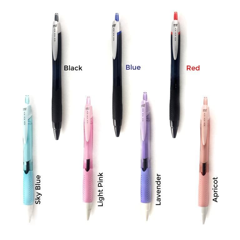 

PULPEN BALLPOINT PEN GEL 0.38 MM UNI JETSTREAM JEPANG BAGUS TINTA HITAM RECTRACT CETREK