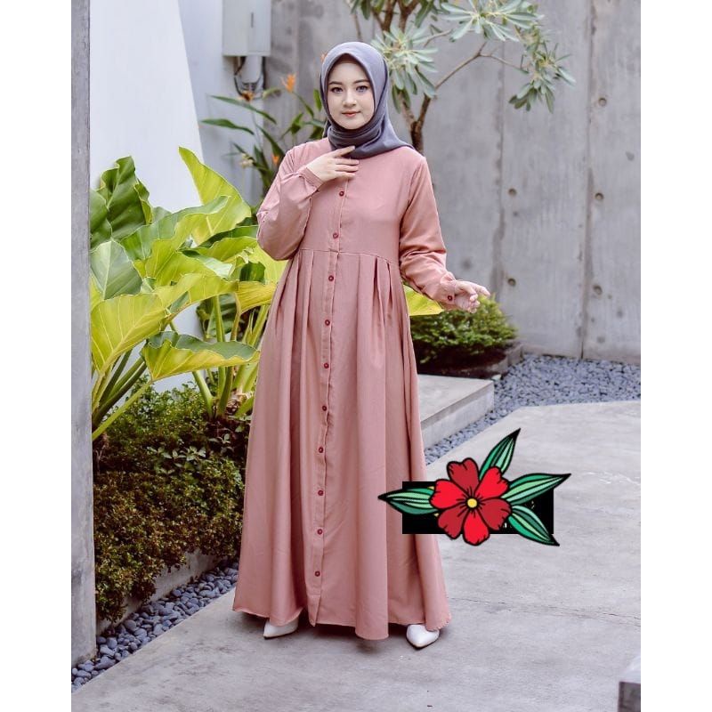 (COD)Zoya dress gamis toryburch dress gamis terbaru