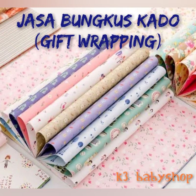 

K3 babyshop - Jasa bungkus kado Gift wrapping hadiah kertas kado hampers gift set