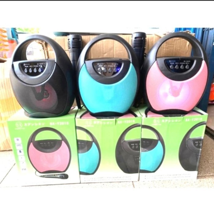 Speaker Bluetooth SX 2015 / Speaker Portable SX 2015 Free Mic Karoke