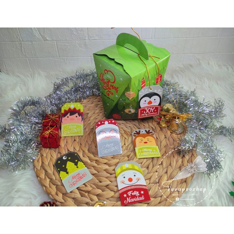 Hang Tag Christmas Natal / Gantungan Natal / Hangtag Label Natal Christmas / Label Dus Box