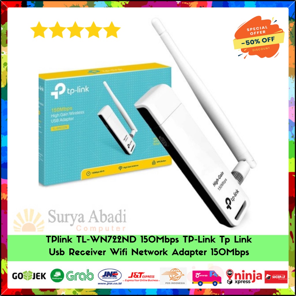 TPlink TL-WN722ND 150Mbps TP-Link Tp Link Usb Receiver Wifi Network Adapter 150Mbps
