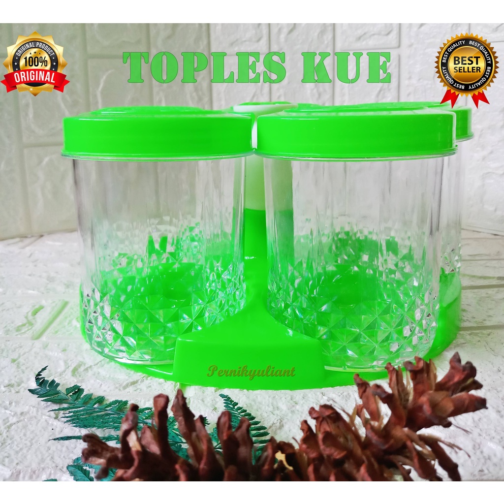 Toples Kue Lebaran Terbaru Kekinian 2022 set 6 In 1 Mitsuko Plastik Tebal Tidak Mudah Pecah Bisa di 