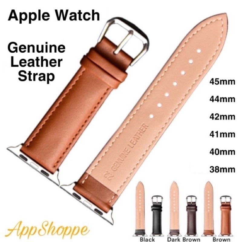 Apple Watch Strap GENUINE LEATHER Kulit Asli Replacement WristBand