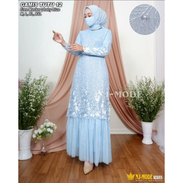 GAMIS PESTA - KEBAYA MODERN - GAMIS TUTU 12 - BY NJ MODE