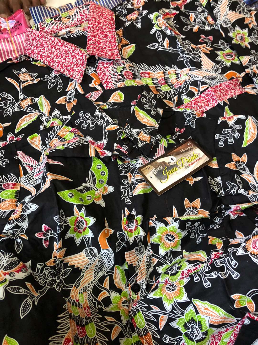 Kemeja Batik Pria Lengan Panjang M L Xl Xxl